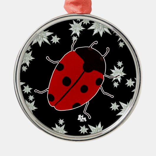LADYBUG METALEN ORNAMENT (Voorkant)