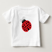 Ladybug mignonne petite fille T-shirt bébé (Dos)