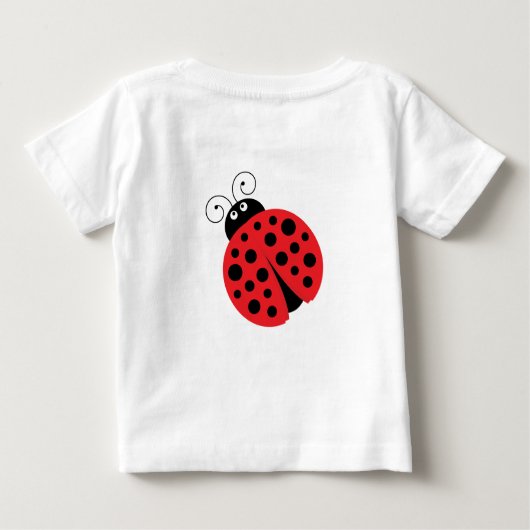 Ladybug mignonne petite fille T-shirt bébé (Dos)