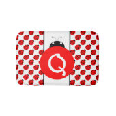 Ladybug Monogram Badmat (Voorkant)