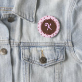 Ladybug Monogram Button Flair (In situ)