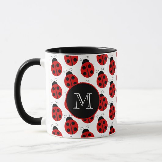 Ladybug Monogram Mug (Gauche)