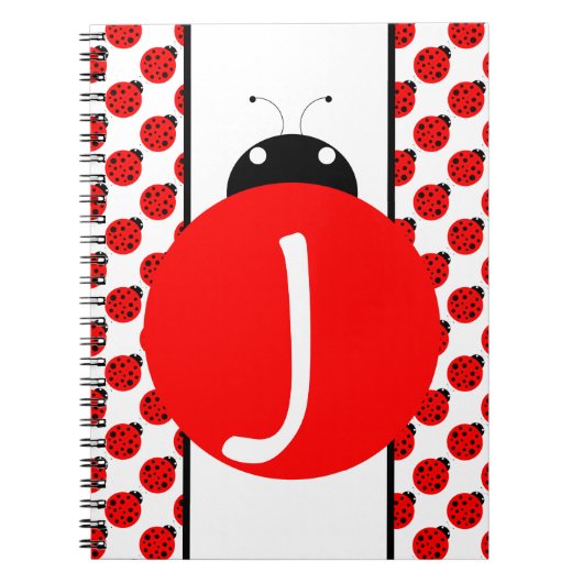 Ladybug Monogram Notitieboek (Voorkant)