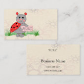 Ladybug Monogram Visitekaartje (Voorkant / Achterkant)