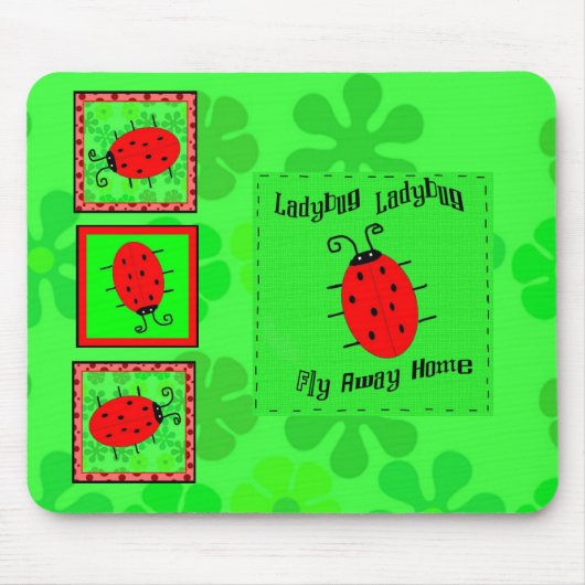 Ladybug Mousepad Muismat (Voorkant)