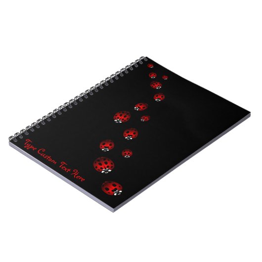 Ladybug Notebook Custom Ladybug Journal Book Gifts Notitieboek (Linkerzijde)