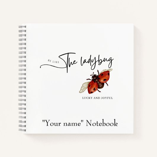 Ladybug-Notitieboek Notitieboek (Voorkant)