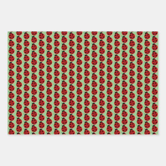 Ladybug-ontwerp Inpakpapier Vel (Voorkant 3)