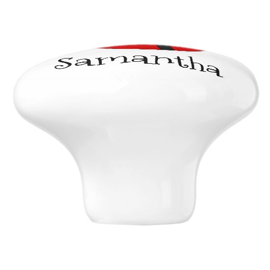 Ladybug-ontwerp Keramische Knop (Zijkant)