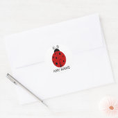 LADYBUG-ontwerp op maat van STICKER met ELKE NAAM (Envelop)