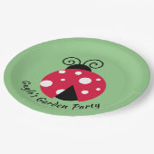 Ladybug-ontwerp Papieren Bordje (Gekanteld)
