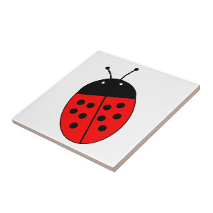 Ladybug-ontwerp Tegeltje
