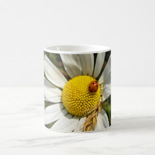 Ladybug op Daisy Koffiemok