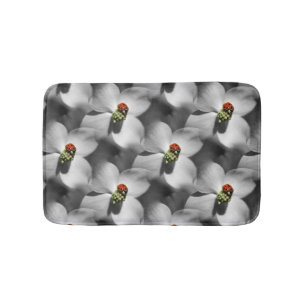 Ladybug op Dogwood Flower Natuur Pattern Badmat