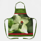 Ladybug op Dogwood Flower Persoonlijk Schort (Voorkant)