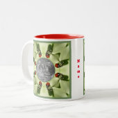 Ladybug op Dogwood Natuur Uw foto toevoegen Tweekleurige Koffiemok (Voorkant links)