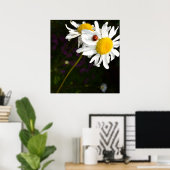 Ladybug op een Daisy Poster (Thuiskantoor)