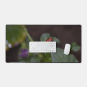 Ladybug op Flowers Bureaumat (Keyboard & Muis)