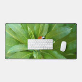 Ladybug op Flowers Bureaumat (Keyboard & Muis)