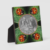 Ladybug op Leaf Creëer Uw eigen foto Fotoplaat (Voorkant)