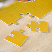 Ladybug op stengeltje briefkaart legpuzzel (Zijkant)