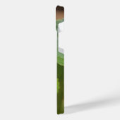 Ladybug op Sweet Violet Flowers iPhone Hoesje (Linkerkant)