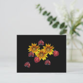 Ladybug Party Briefkaart (Staand voorkant)