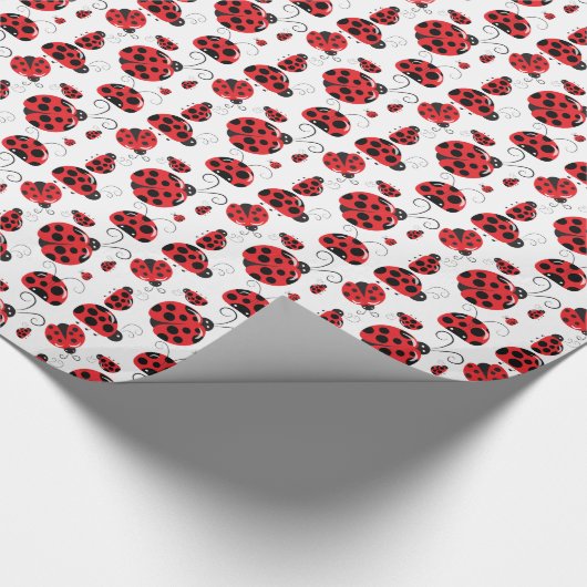 Ladybug Party Gift Wrapping Paper Cadeaupapier (Hoek)