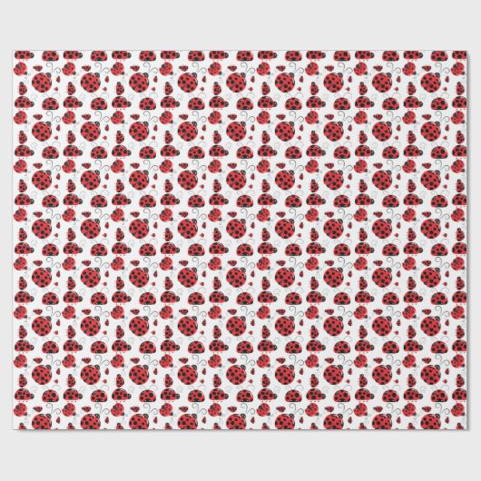 Ladybug Party Gift Wrapping Paper Cadeaupapier (Vlak)