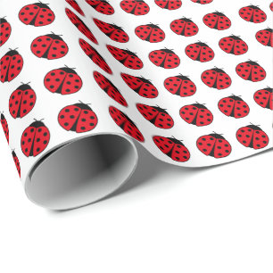 Ladybug-patroon Cadeaupapier
