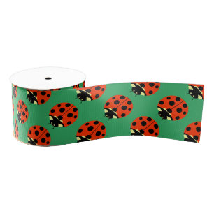 ladybug-patroon grosgrain lint