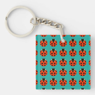 ladybug-patroon sleutelhanger