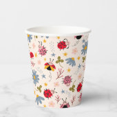 Ladybug Pattern Baby shower Papieren Bekers (Voorkant)
