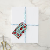 Ladybug Pattern Cadeaulabel (Met Touw)