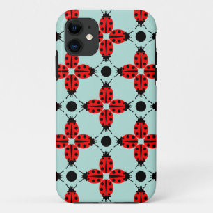 Ladybug Pattern iPhone 11 Hoesje