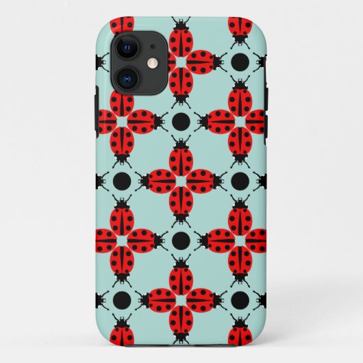Ladybug Pattern Case-Mate iPhone Case (Achterkant)
