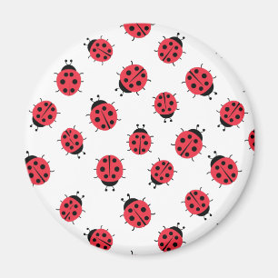 Ladybug Pattern Print Magnet Magneet