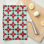 Ladybug Pattern Theedoek (Quarter Fold)