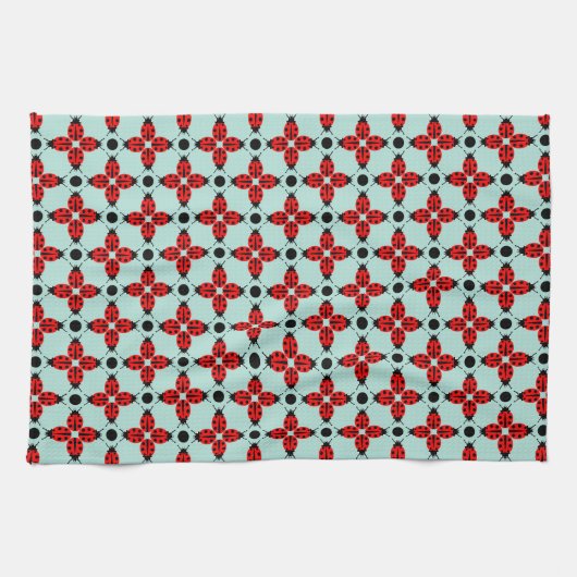 Ladybug Pattern Theedoek (Horizontaal)