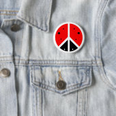 Ladybug Peace Button (In situ)