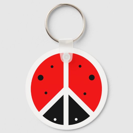 Ladybug Peace Sleutelhanger (Voorkant)