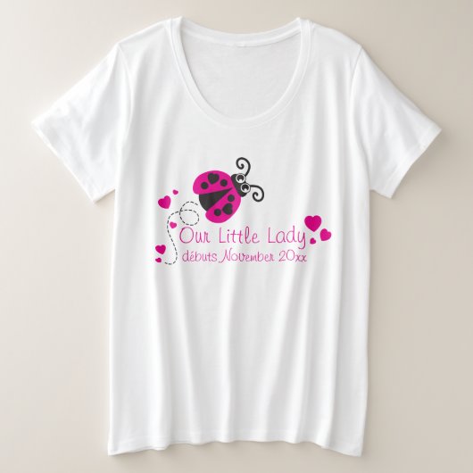 Ladybug petite dame mignonne t-shirt de maternité  (Design devant)