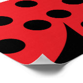 Ladybug Polka Dot Custom Birthday Party Banner Poster (Hoek)