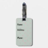 Ladybug Polka Dots Bagagelabel (Achterkant verticaal)