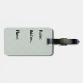 Ladybug Polka Dots Bagagelabel (Achterkant horizontaal)