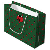 Ladybug Polka Dots Gift Bag Groot Cadeauzakje (Voorkant Gekanteld)