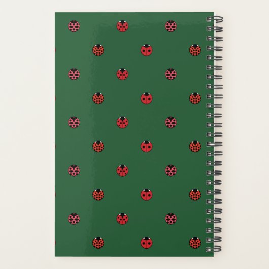 Ladybug Polka Dots Planner (Achterkant)