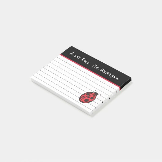Ladybug Post it Notes Gift (Schuin)