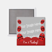 Ladybug premier anniversaire Photo Magnet Party Fa (Recto/Verso)