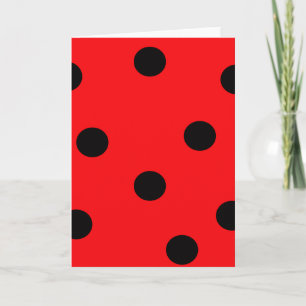 Ladybug Print Kaart